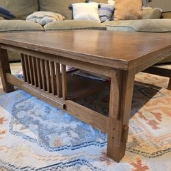Mission Style Oak Coffee Table