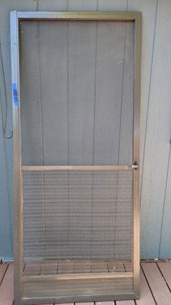 Aluminum screen door 35w x79t