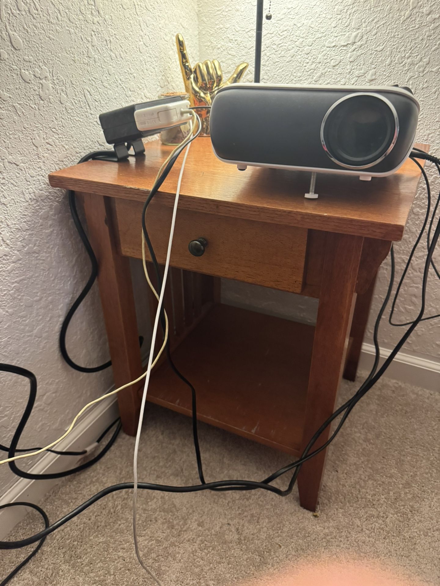 Mission style nightstand with drawer