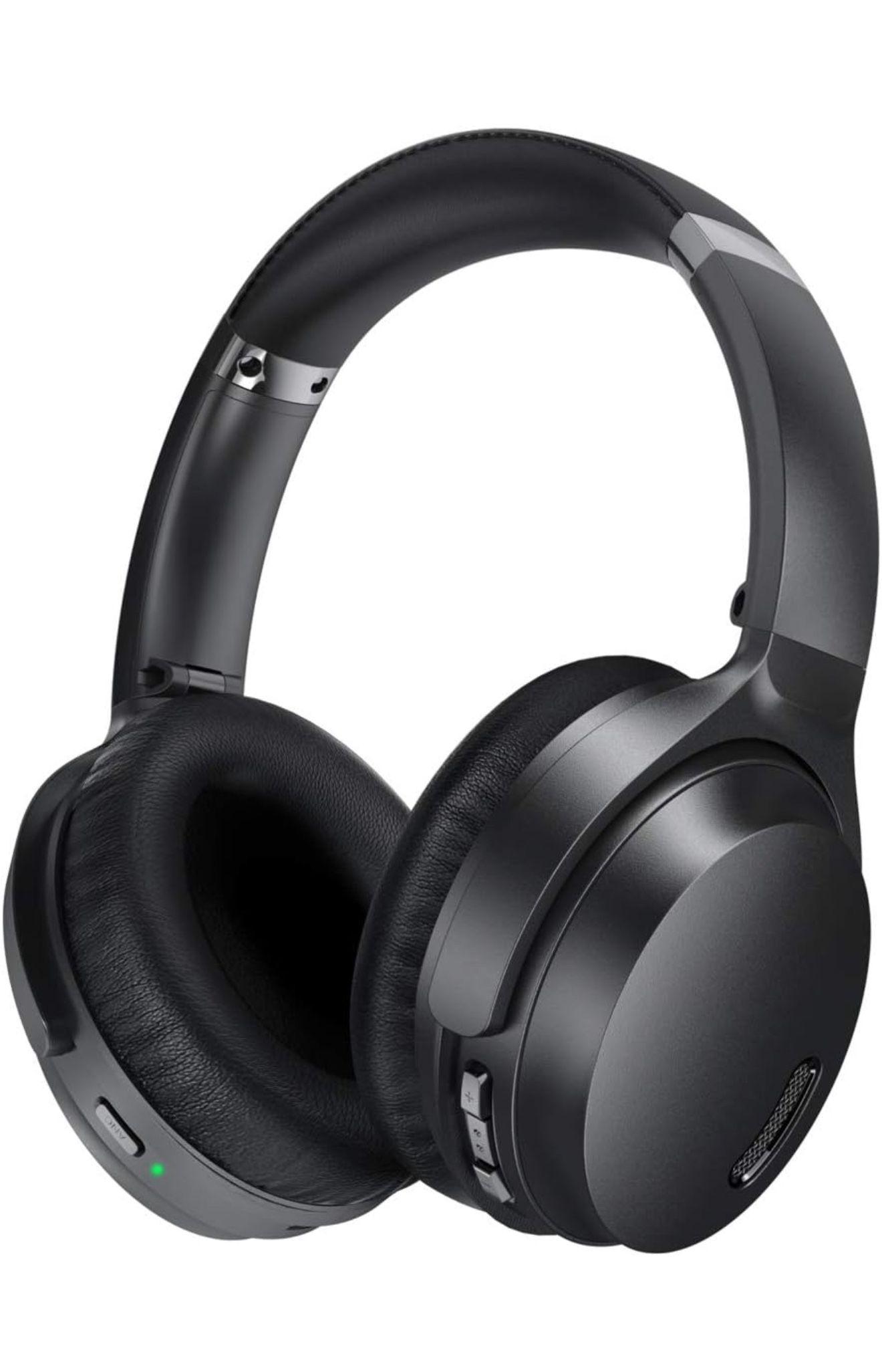 Active Noise Cancelling Headphones, JZ02 Bluetooth Headphones, Wireless Over Ear Headphones with CVC 8.0 Microphone Deep Bass Headset, 40 Hou