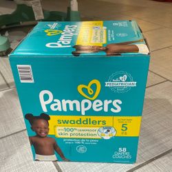 Size 5 Pampers Swaddlers