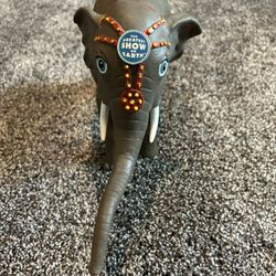 Elephant Toy The Ringling Brothers Circus Show On Earth Gray Rubber Squishy(Like New)
