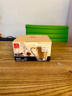 New Bormioli Rocco Verdi Glass Mug Set (4)