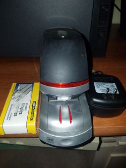 Swingline optima 45 electic stapler plus 10000 staples works great