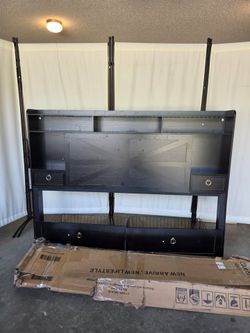 ⚠️ PLEASE READ DESCRIPTION ⚠️ Twin Wood Bed Frame with Farmhouse Headboard & 3 Drawers 🚀🛏️