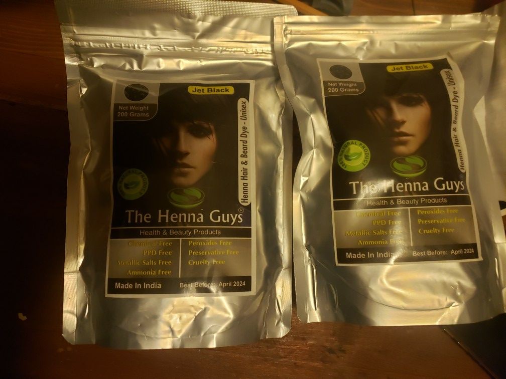2 Brand Knew Henna Hair Color Jet Black