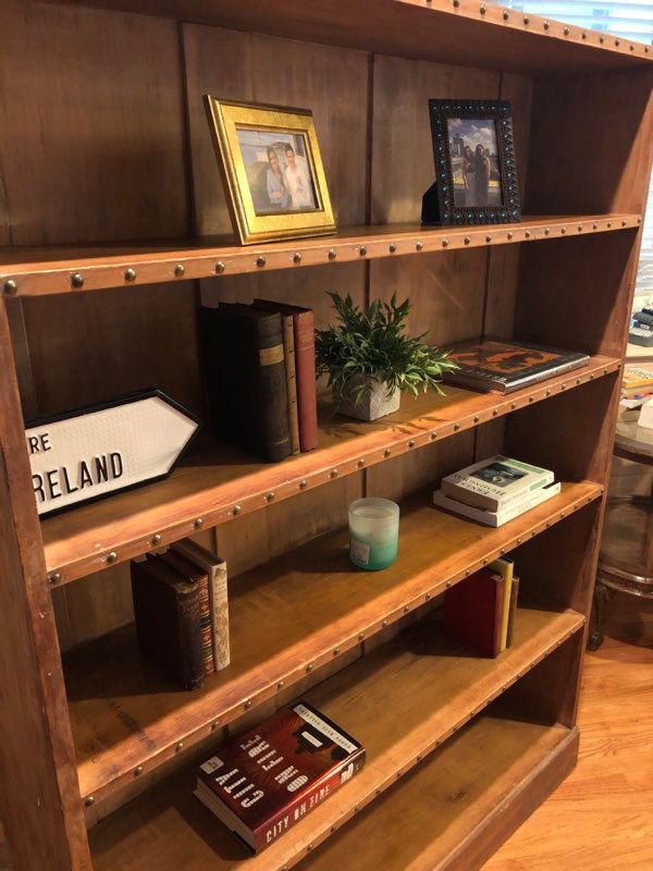 Studded Antique Bookcase