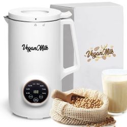 Soy Milk Maker Machine - 8 in 1 Vegan Nut Milk Maker - Nut Milk Machine Works...
