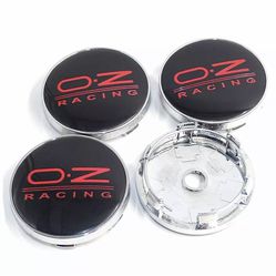 4pcs 60mm OZ Racing Logo Emblems Badges Car Wheel Rim Center Hub Caps 56mm Clips