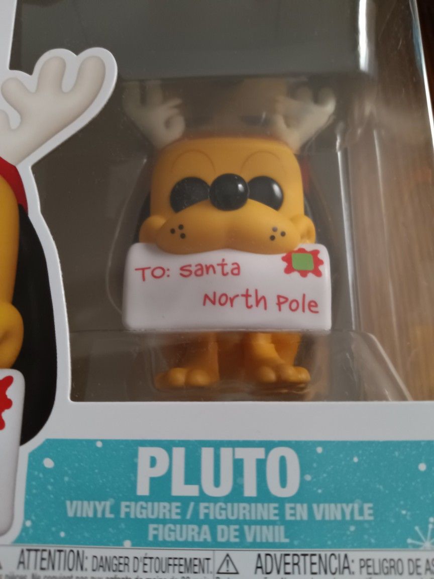 Pluto Disney Funko Pop Christmas Figure