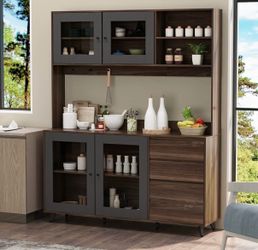 Large Kitchen Hutch Cabinet