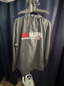 Majestic USA Baseball Quarter-Zip Hoodie Nike rare XL