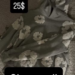 Gray denim tears hoodie S