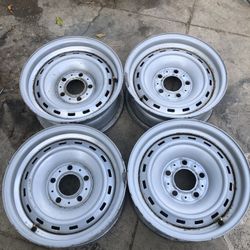 15” Rally Wheels Chevy Gmc C10 Obs G10 Shorty Van Suburban Projects 5x5 