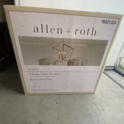 4 Light Chandler Gold