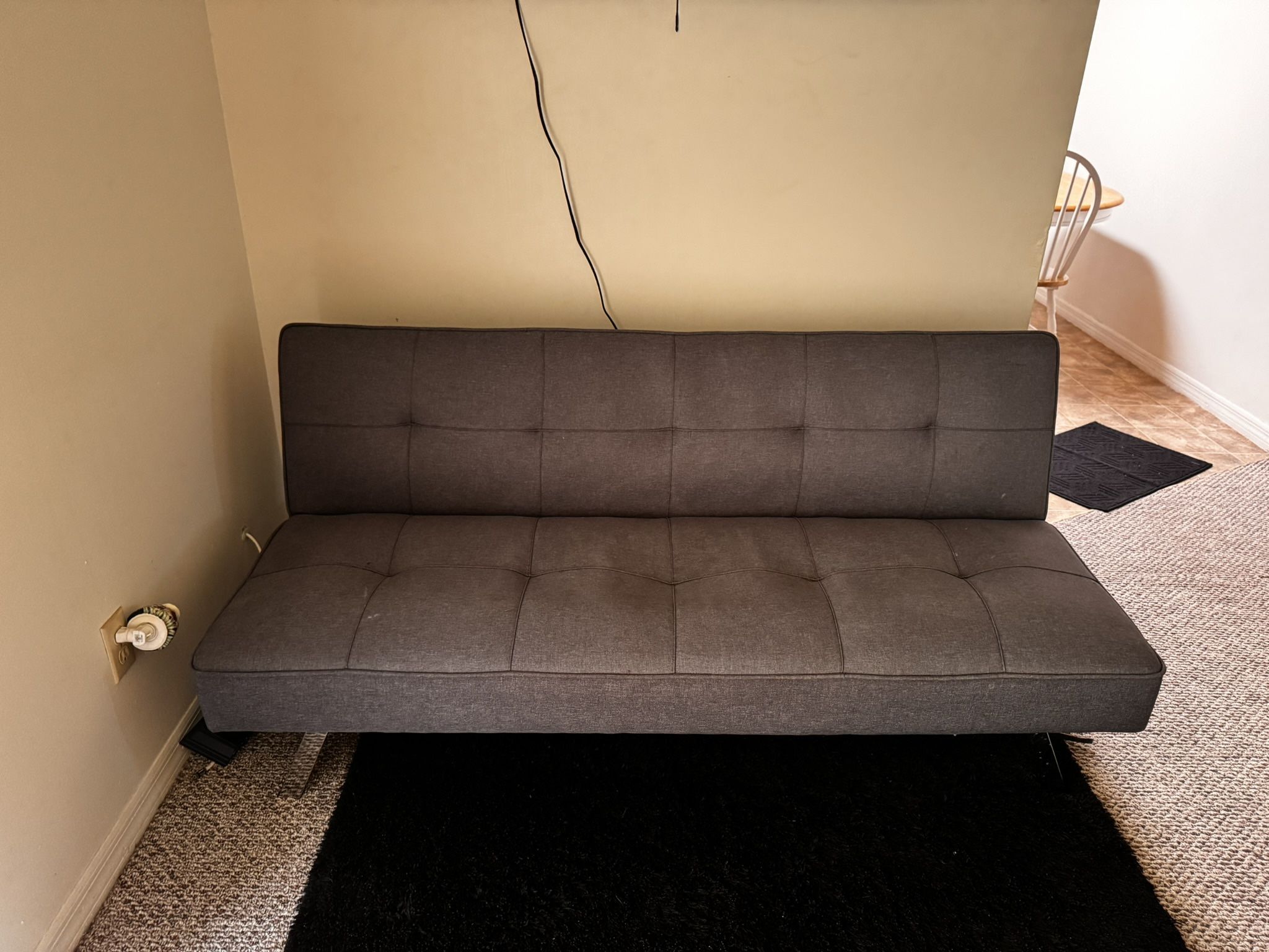 🛋️ Gray Futon / Sofa Bed – MUST SELL MOVING