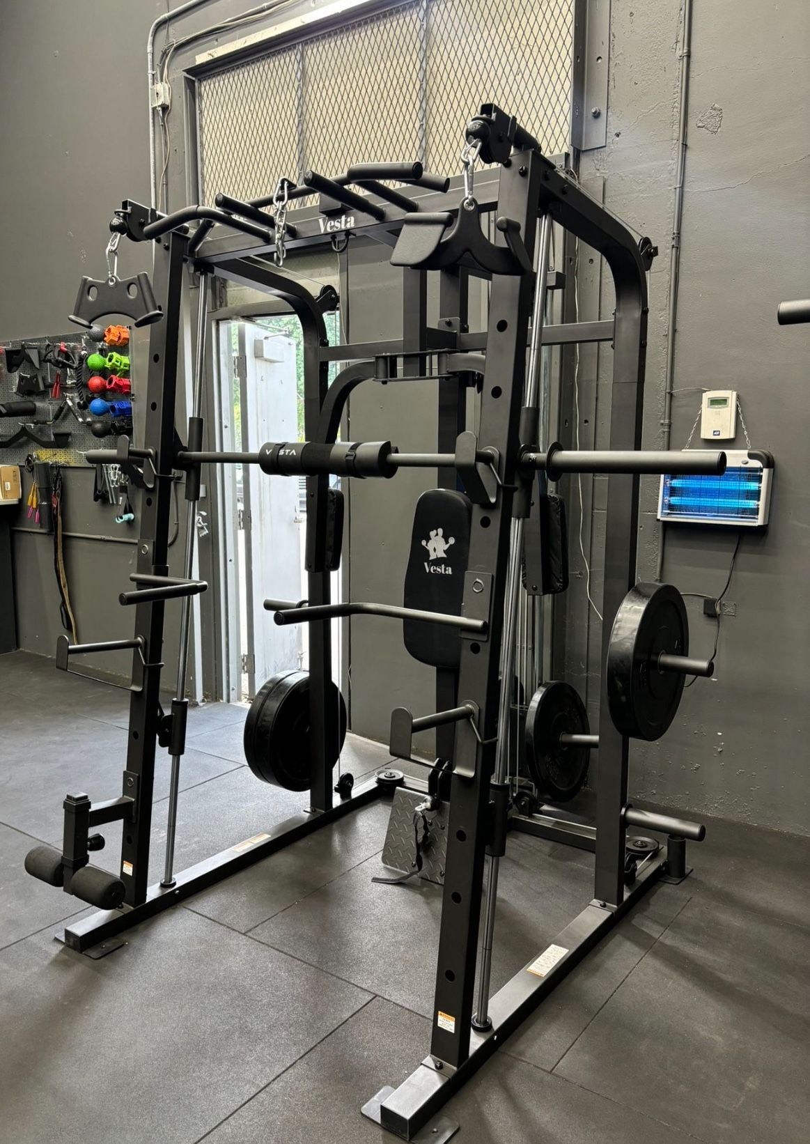 Vesta Fitness Smith Machine | FID Bench | 260 Lb Bumper Plates Set | Olympic Barbell π₯ Vesta Fitness