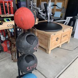 Slam And Medicine Ball W/ Rack