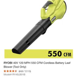 Ryobi, 40 V Leaf Blower