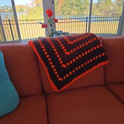 Afghan Crochet Throw  42×46