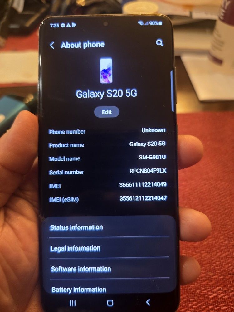 Samsung S20 5G 128GB