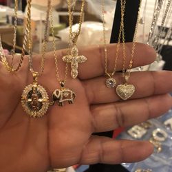 Moissanite Charms And Necklace