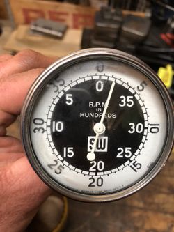Stewart Warner Handheld Tachometer