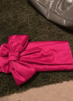 Kate Spade Evening Belles Satin Bow Clutch