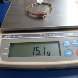 Stone BRACELET  10k  15.2