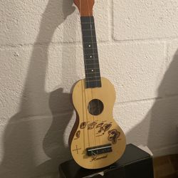 2 Guitars Black One Needs String Great Condition 