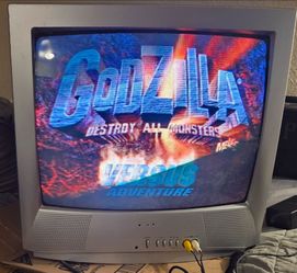 2004 Sharp 19" CRT TV 19C140 Retro Gaming Television  Works Great/No Remote