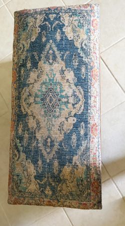 Wooden Shoe Bench, Floral Print Bench, Narrow Hall Seating, New Home Gift