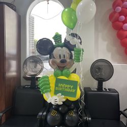 Mickey Birthday Balloons Bouquet 