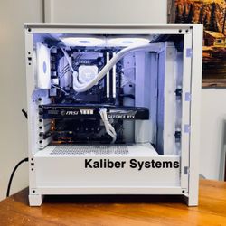 Custom White Gaming Computer with Intel i7, 3060 RTX Ti, 1TB NvME SSD