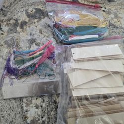 Lot Of Metal And Wooden Blank Bookmarks For Crafting 