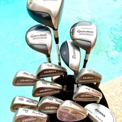 15pc MENS TAYLORMADE TOMMY ARMOUR FULL SET W OGIO CART BAR (paid $1800)