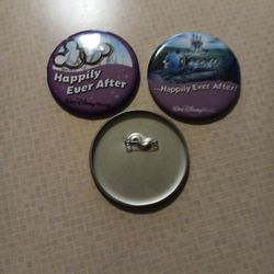 HAPPILY EVER AFTER PINS/BUTTONS