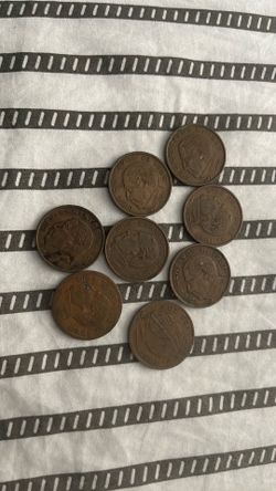 8 Diez Centavos de Bronze $40