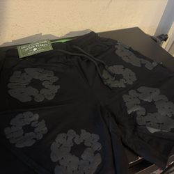 Denim Tear Shorts Black/Grey