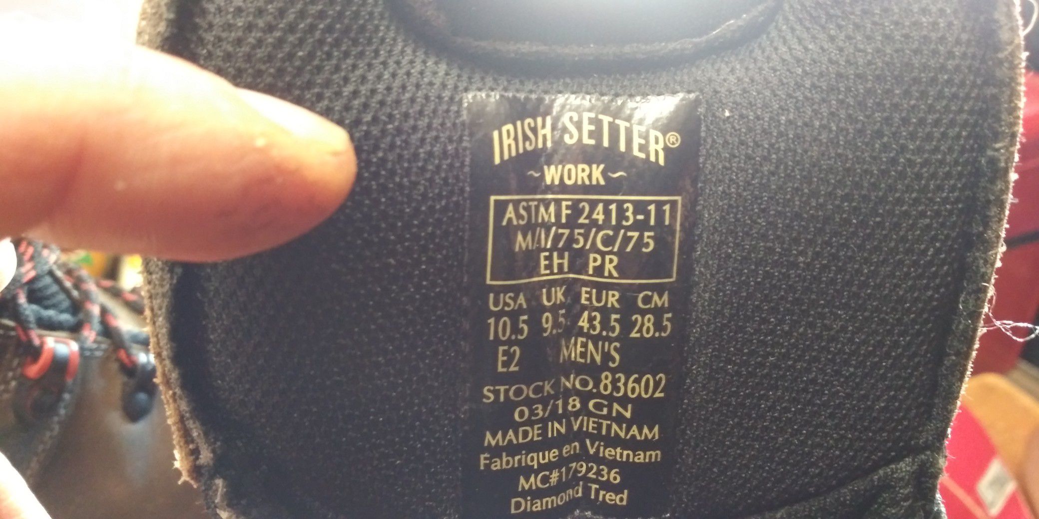 Irish setter work boots