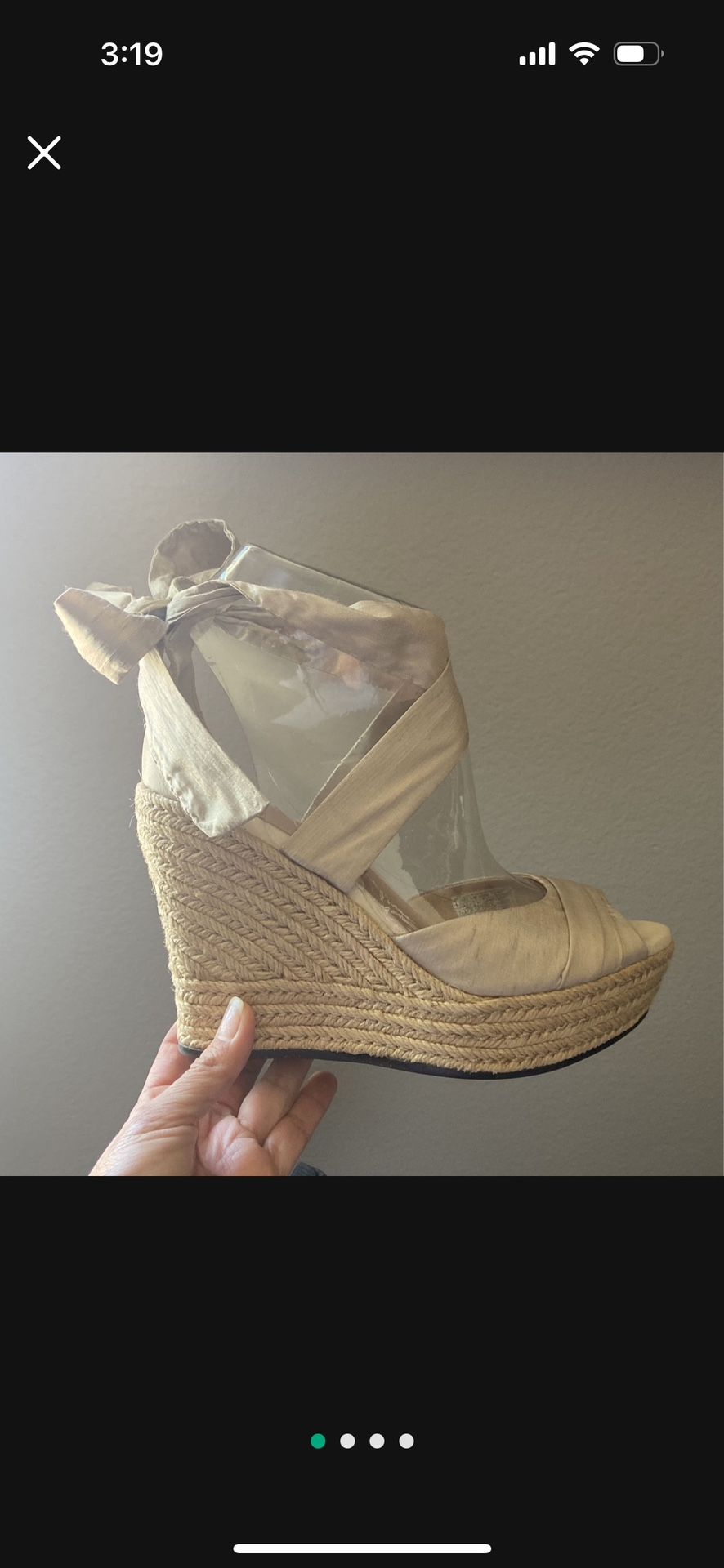Ugg Summer Heels 6.5 Size Beige