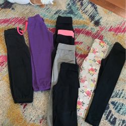 Girls Yoga, Leggings And Joggers Size 6 All For $14