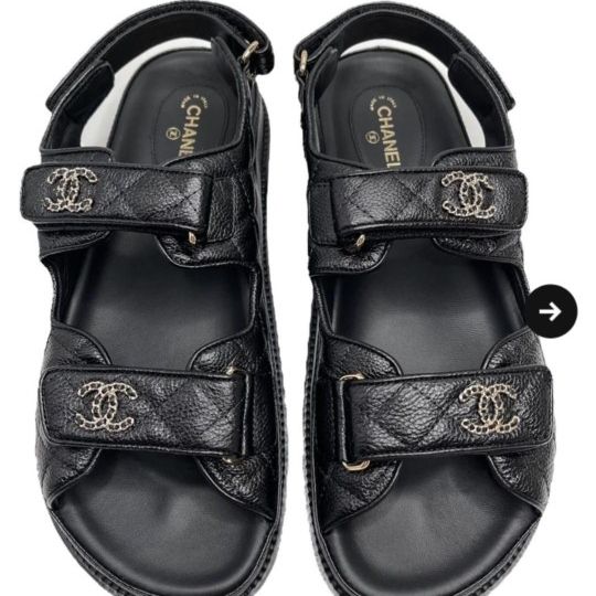 Chanel Dad Sandals! Very Cute. $100.00 for Sale in Pompano Beach, FL -  OfferUp