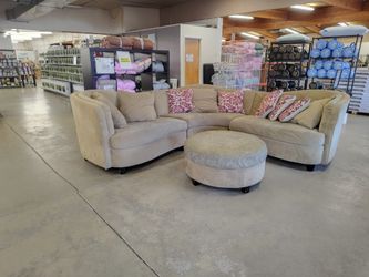 Three-piece Sectional W/ Ottoman