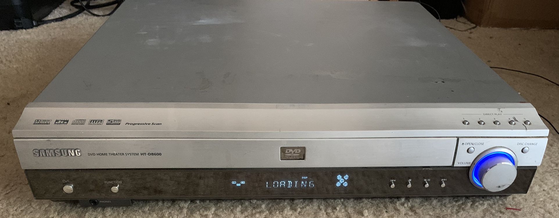 SAMSUNG HT-DB600 Home Theater Receiver 5 Disc DVD Changer.