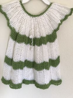 3-4 years crochet handmade baby girl dress NEW