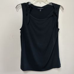 Woman’s BANANA REPUBLIC  Modal/Spandex Black Sleeveless Pull Over Top Size Large (runs A Little Small)