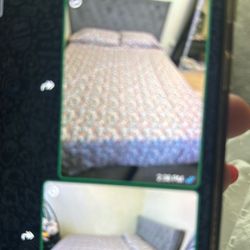 Queen Bed  With Box Spring With 5 Drawers 
