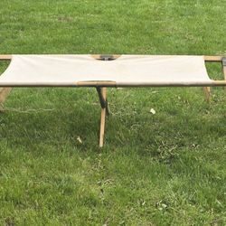 Vintage Folding Military Hospital Cot 