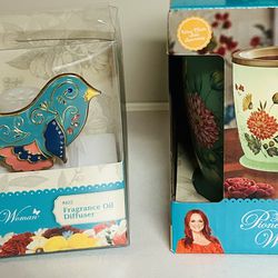 Pioneer Woman Wax Fragrance Warmer & Oil Diffuser Plug In (Brand New) Firm Price 
